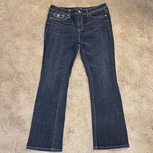 a.n.a. Boot cut jeans.